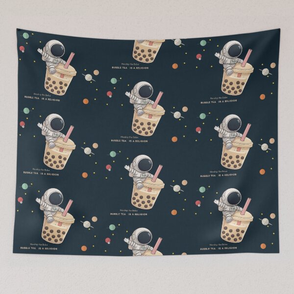Item preview, Bubble Tea Astronaut Shirt – Cute Boba Rocket Space Design designed and sold by liveinbeauty.