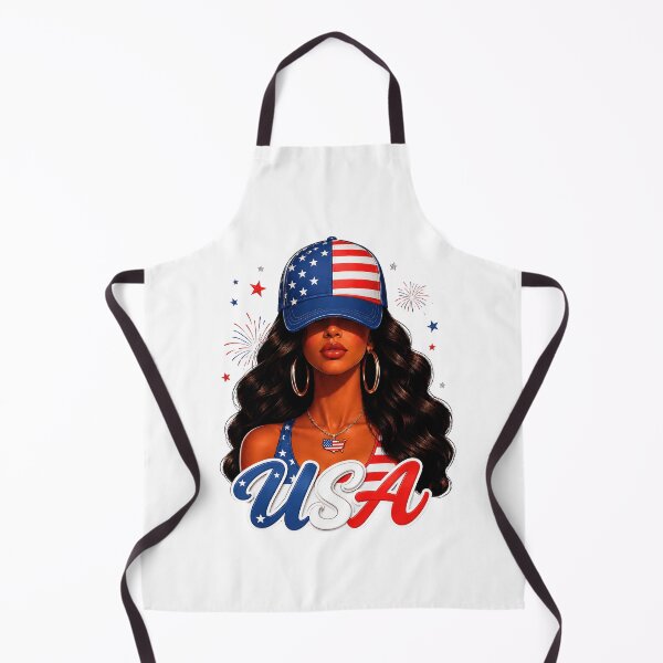 Item preview, USA 4th of July Patriotic Woman American Flag designed and sold by JerdbordinShop.