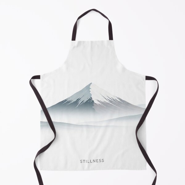 Item preview, Stillness Minimalist Snowy Mountain Moon Spiritual Art designed and sold by Osmose-Studio.