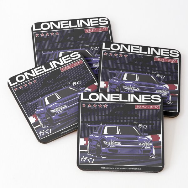 Item preview, Lonelines - JDM Silvia S13 Japanese Dangerous Front View Poster designed and sold by Pupung oktavian.