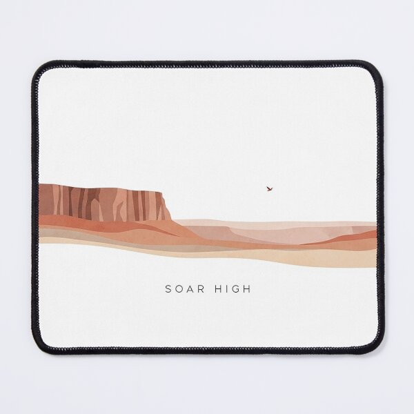 Item preview, Soar High Minimalist Canyon Cliff Bird Spiritual Art designed and sold by Osmose-Studio.