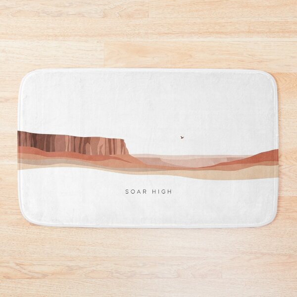 Item preview, Soar High Minimalist Canyon Cliff Bird Spiritual Art designed and sold by Osmose-Studio.