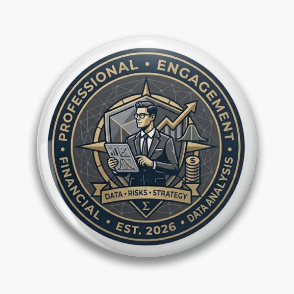 Item preview, Professional Actuary Heritage Emblem - Luxury Financial Risk & Data Analysis Corporate Badge designed and sold by Psychlee Best Finds.
