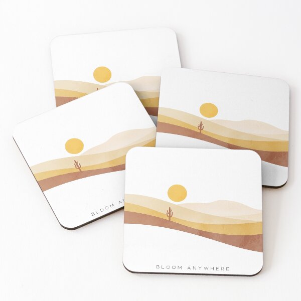 Item preview, Bloom Anywhere Minimalist Desert Dune Cactus Spiritual Art designed and sold by Osmose-Studio ⭐⭐⭐⭐⭐.