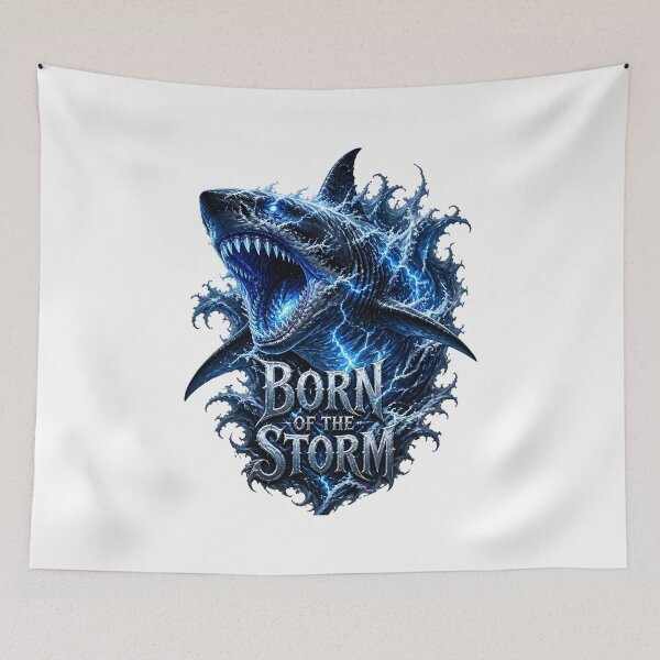 Item preview, Born Of The Storm Mythical Shark designed and sold by SurajDesigns.