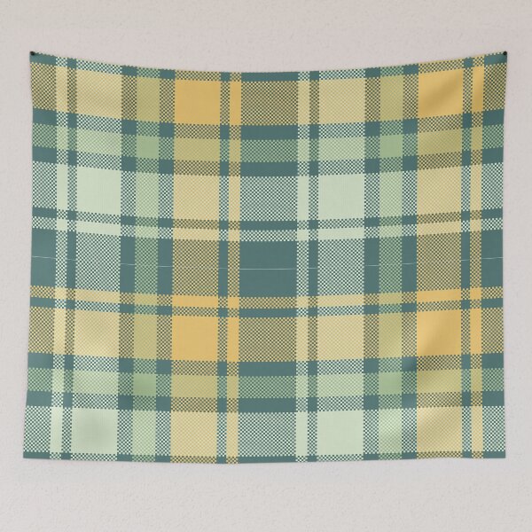 Item preview, Vintage Green Yellow Plaid Seamless Pattern designed and sold by PowerAntShop.