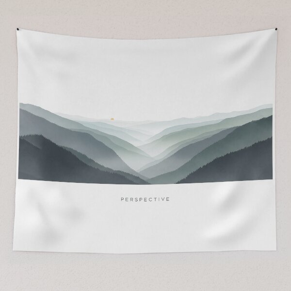 Item preview, Perspective Minimalist Valley Gorge View Spiritual Art designed and sold by Osmose-Studio.