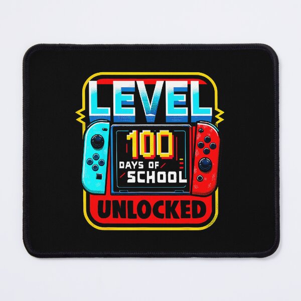 Item preview, Level 100 Days of School Unlocked - Retro Game Badge designed and sold by FGTV2021.