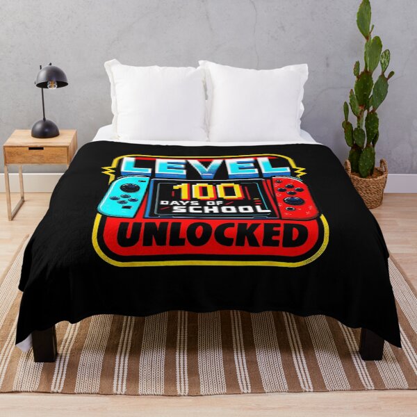 Item preview, Level 100 Days of School Unlocked - Retro Game Badge designed and sold by FGTV2021.