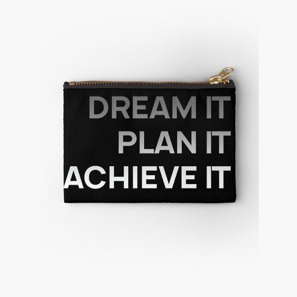 Item preview, Dream It Plan It Achieve It - Minimalist Success Mindset Typography Art designed and sold by AVNGR-Design.