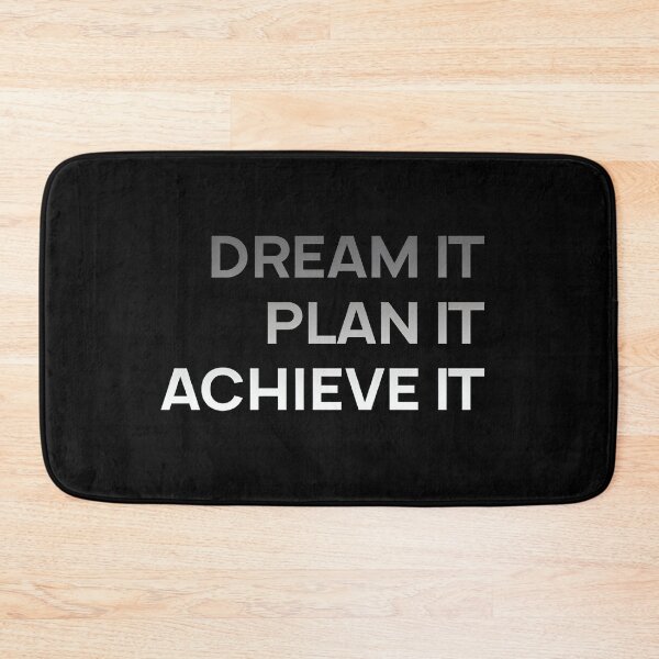 Item preview, Dream It Plan It Achieve It - Minimalist Success Mindset Typography Art designed and sold by AVNGR-Design.