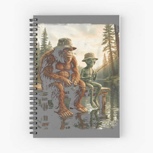 Item preview, Bigfoot Alien Fishing Funny Men UFO Sasquatch Lovers Camping designed and sold by mjohnson9.