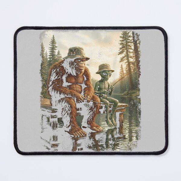 Item preview, Bigfoot Alien Fishing Funny Men UFO Sasquatch Lovers Camping designed and sold by mjohnson9.