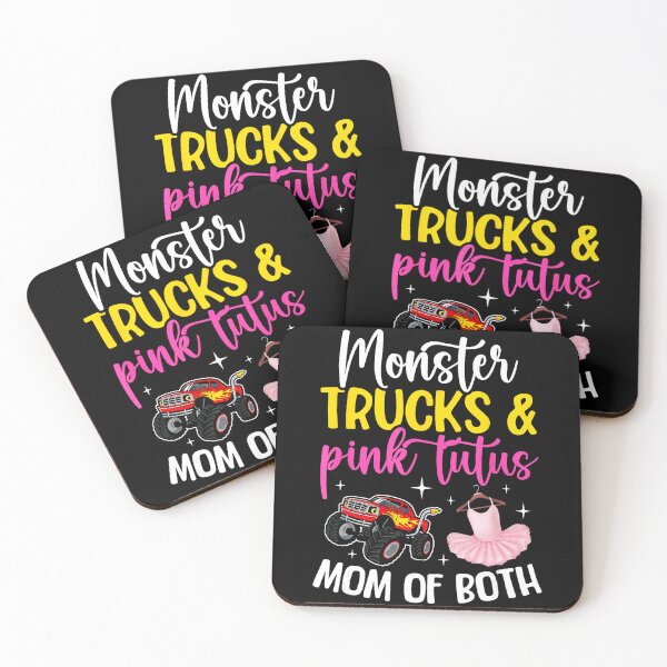 Item preview, Monster Trucks and Pink Tutus Mom of Both  designed and sold by zamiokaline.