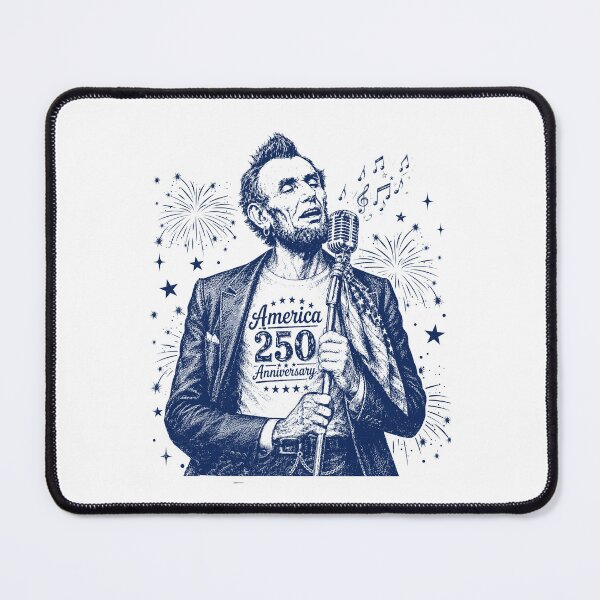 Item preview, Abraham Lincoln Singing Funny 250 Years of America designed and sold by Ortigzitoun.