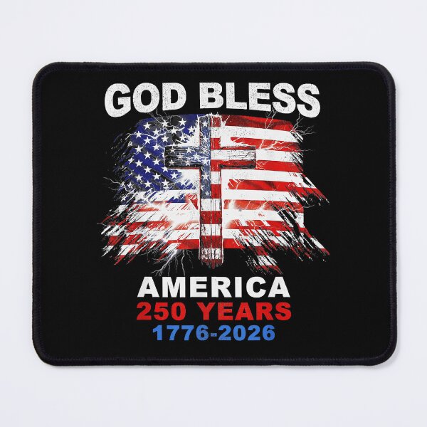 Item preview, God Bless America 250 Years 1776-2026 American Patriot Christian Anniversary designed and sold by QuentinHarrow.