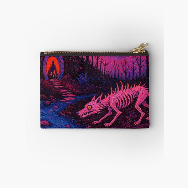 Item preview, Neon Skeleton Wolf Dark Fantasy  designed and sold by Modaozushi216.
