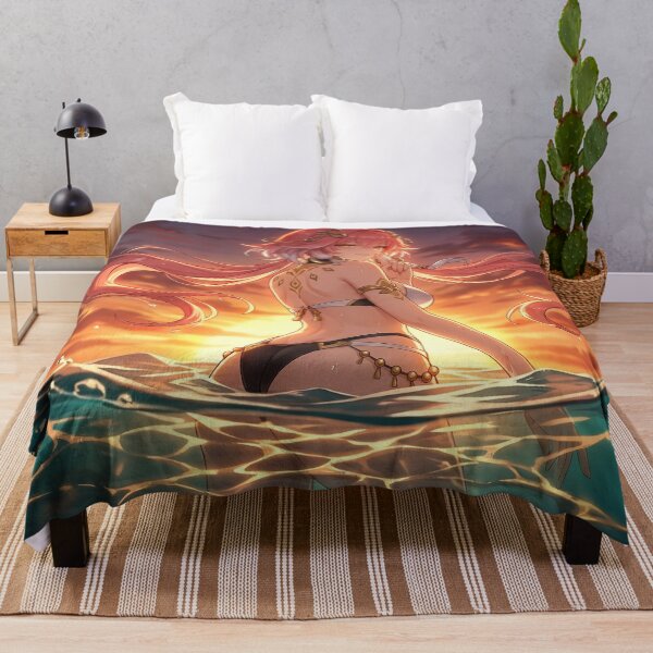 Item preview, Changli // Wuthering Waves Illustration - Sunset Beach Ocean Anime Art designed and sold by Astraphyllia.