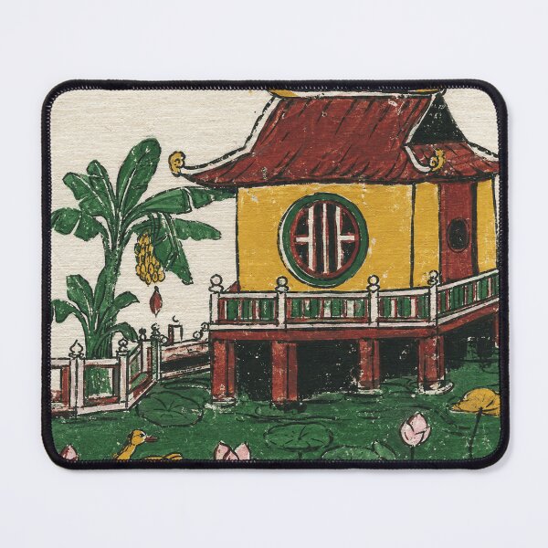 Item preview, Vintage Asian House Lotus Pond designed and sold by eliramaison.