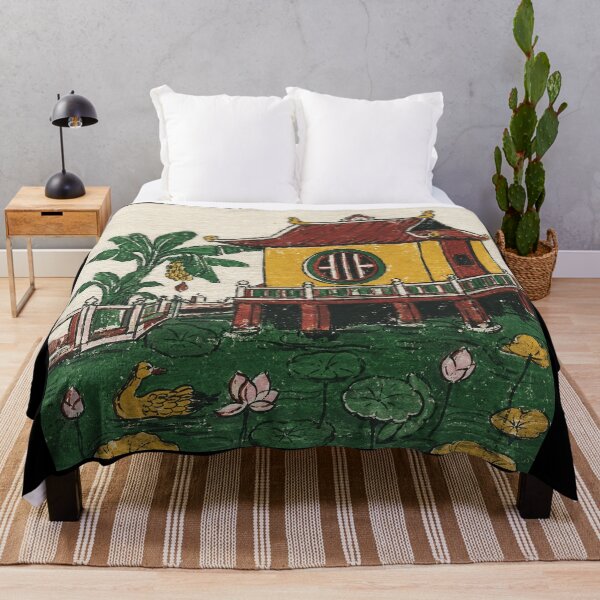 Item preview, Vintage Asian House Lotus Pond designed and sold by eliramaison.