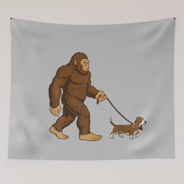 Item preview, Bigfoot Basset Hound Retro designed and sold by mjohnson9.