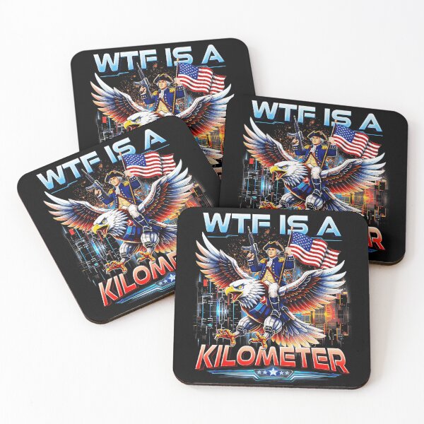 Item preview, Wtf Is A Kilometer American Patriot Freedom Humor designed and sold by QuentinHarrow.