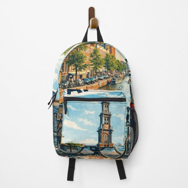 Item preview, Amsterdam Netherlands Travel Retro Emblem designed and sold by m-m-xOx-m-m.