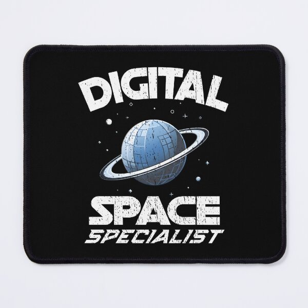Item preview, Digital Space Specialist Planet - Retro Sci-Fi Astronomy Art - Vintage Distressed Galactic Explorer programmer developer AI training Prompt Engineer designed and sold by Jt41.