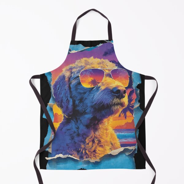 Item preview, Goldendoodle in Sunglasses Sunset Beach Tropical Dog Summer  designed and sold by Littermin.