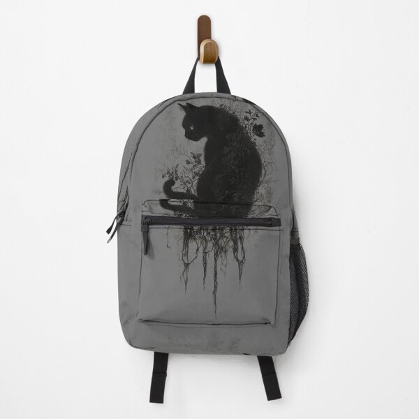 Item preview, Black Cat in Vines and Flowers designed and sold by TabbyCatXIII.