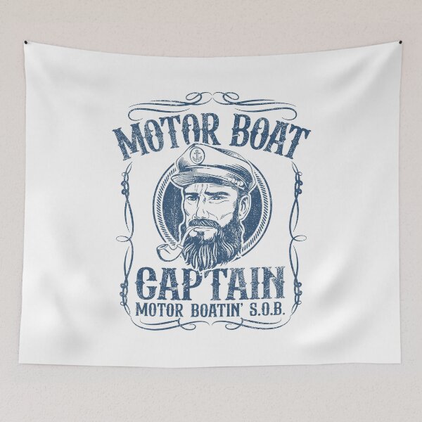 Item preview, Motor Boat Captain Vintage designed and sold by Hedoraxe.