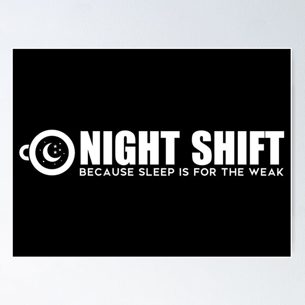 Item preview, Funny Night Shift Quote Sleep Is For The Weak - Nurse Healthcare Gift designed and sold by Osmose-Studio ⭐⭐⭐⭐⭐.