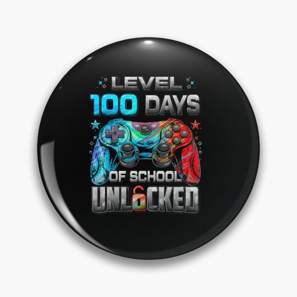 Item preview, 100 Days of School Gamer Level Unlocked  designed and sold by FGTV2021.