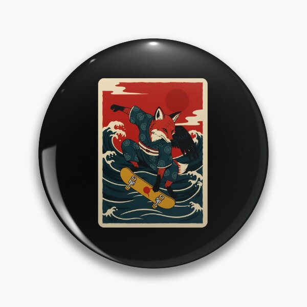 Item preview, Fox Skateboard Japanese Wave Retro designed and sold by JordynLadukeg65.