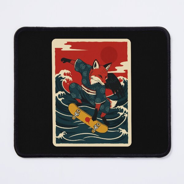 Item preview, Fox Skateboard Japanese Wave Retro designed and sold by JordynLadukeg65.
