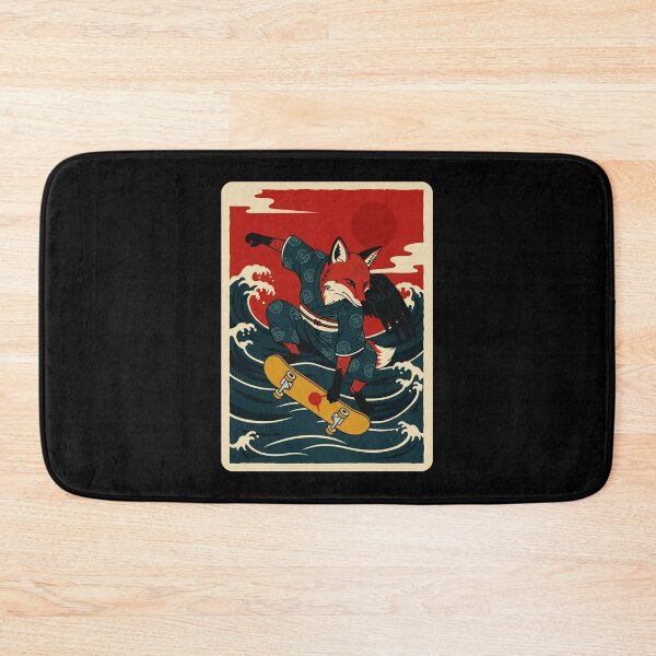 Item preview, Fox Skateboard Japanese Wave Retro designed and sold by JordynLadukeg65.
