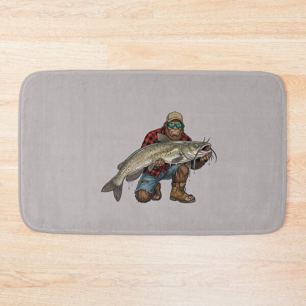 Item preview, Bigfoot Channel Catfish Fishing Trophy Funny Sasquatch Long Sleeve designed and sold by mjohnson9.