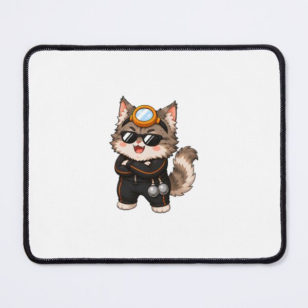 Item preview, KOREA HAENAM - Cute Chibi Maine Coon Cat Cool Sunglasses Sticker designed and sold by KOREA-HAENAM.