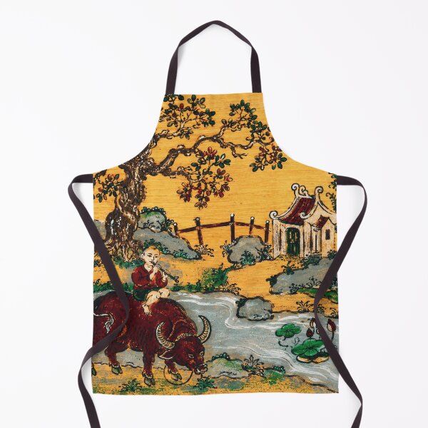Item preview, Vintage Buffalo Rider Folk Art Painting designed and sold by eliramaison.