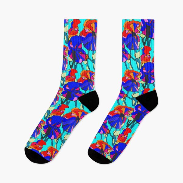 Item preview, Vibrant Iris Harmony, Neurographic Floral Abstract for Meditation & Color Therapy designed and sold by Sherrylynart.
