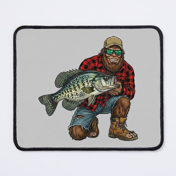 Item preview, Bigfoot Crappie Fishing Trophy Funny Sasquatch Fisherman designed and sold by mjohnson9.