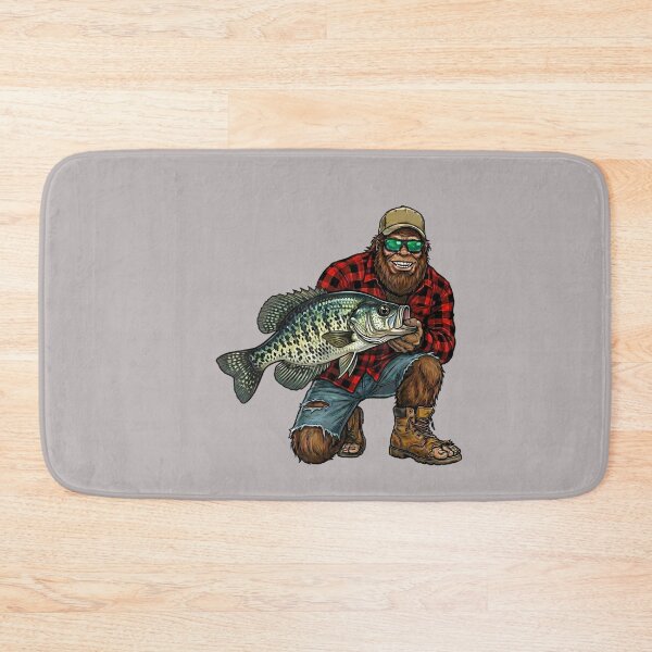 Item preview, Bigfoot Crappie Fishing Trophy Funny Sasquatch Fisherman designed and sold by mjohnson9.