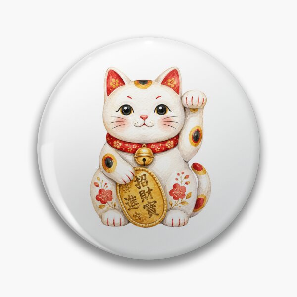 Item preview, Watercolor Japanese Lucky Cat designed and sold by Tropical art.