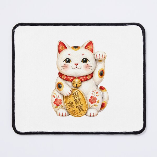 Item preview, Watercolor Japanese Lucky Cat designed and sold by Tropical art.