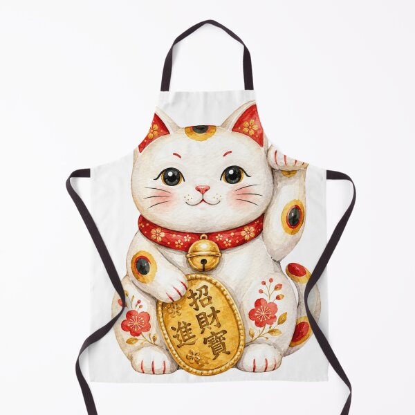 Item preview, Watercolor Japanese Lucky Cat designed and sold by Tropical art.