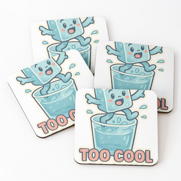 Item preview, A cartoon ice cube character jumping out of a glass of water on transparent background designed and sold by Creative88Art.
