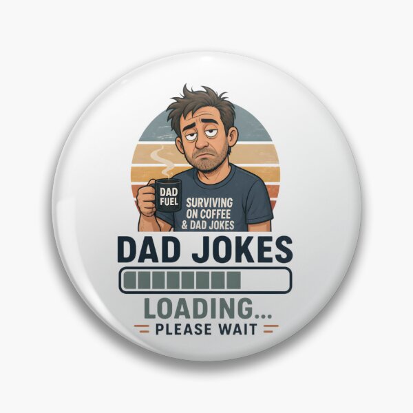 Item preview, Dad Jokes Loading Funny Coffee Dad Graphic T-Shirt designed and sold by FestivityFinds.