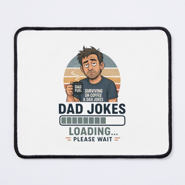 Item preview, Dad Jokes Loading Funny Coffee Dad Graphic T-Shirt designed and sold by FestivityFinds.