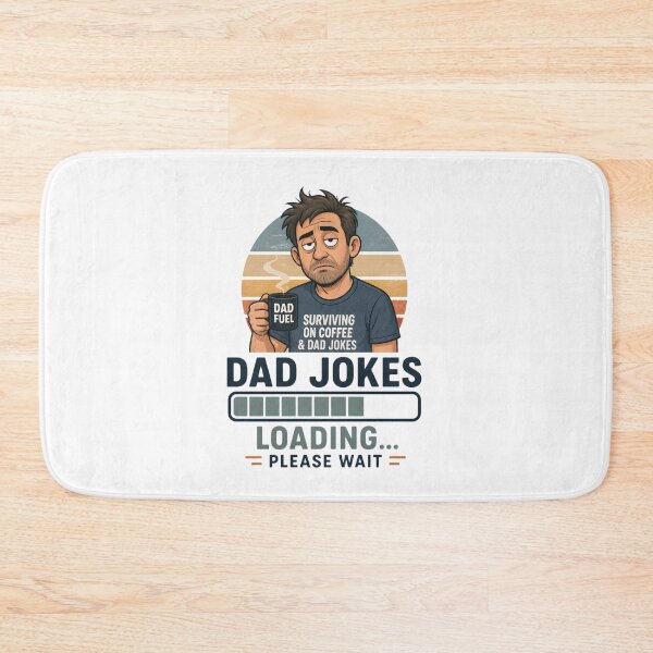 Item preview, Dad Jokes Loading Funny Coffee Dad Graphic T-Shirt designed and sold by FestivityFinds.