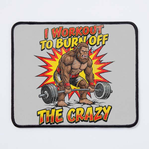 Item preview, Bigfoot Deadlift I Workout to Burn Off The Crazy Funny Gym Tank Top designed and sold by mjohnson9.